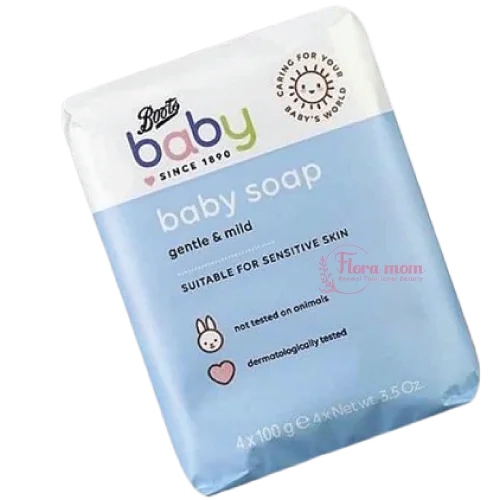 Boots Baby Gentle & Mild Baby Soap - 4x100g